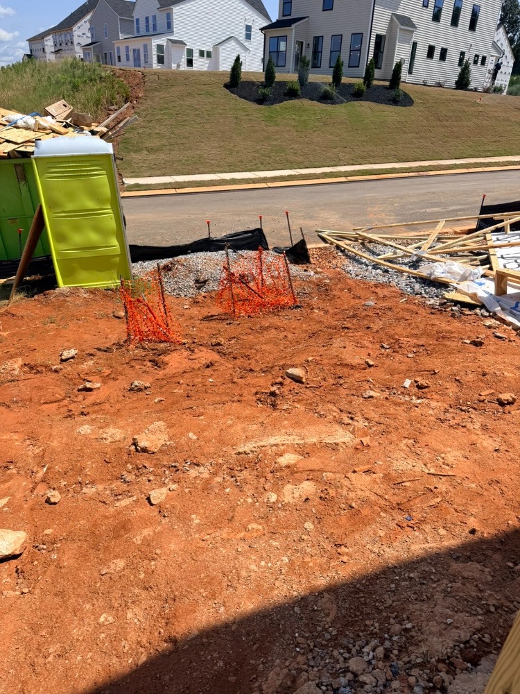 Cleared job site lot after Load Bros removed the construction debris